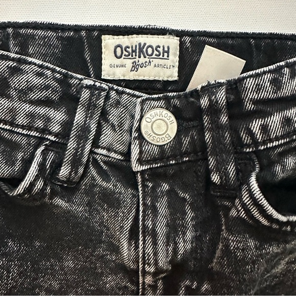 OshKosh B'gosh Black Denim Kids Jeans Size 5 Girls - Picture 3 of 13